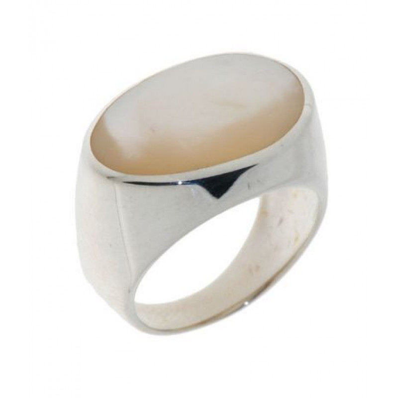 Bague Nacre Ovale Argent 925