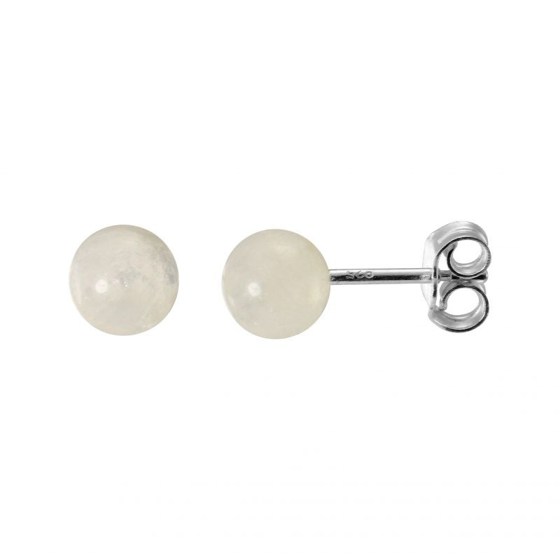 Boucles d'oreilles Argent 925 Labradorite Boules 6mm