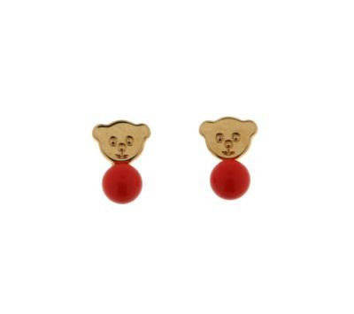 Boucles d'oreilles Or  nounours