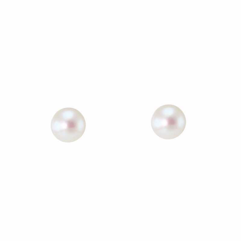 Boucles d'oreilles Or Perles de culture 3.2mm