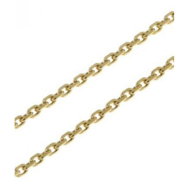 Chaine Or Jaune 750 maille forçat 2.1mm - 50cm