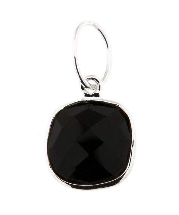 Pendentif Argent 925 Onyx Coussin 10x10mm