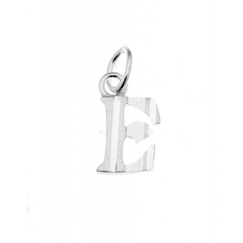 Pendentif Argent  Lettre E - Initiale E