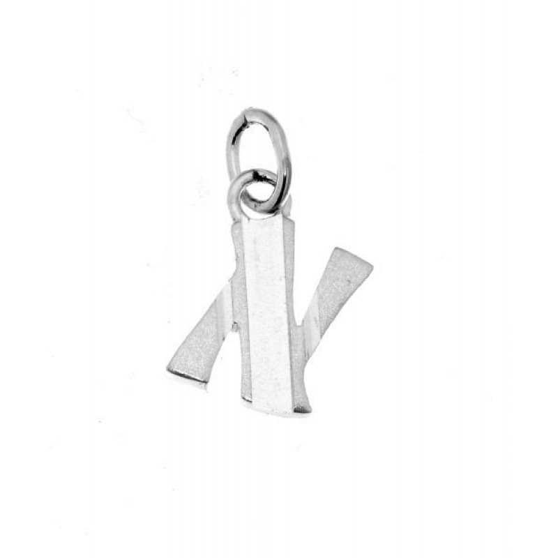 Pendentif Argent  Lettre N - Initiale N