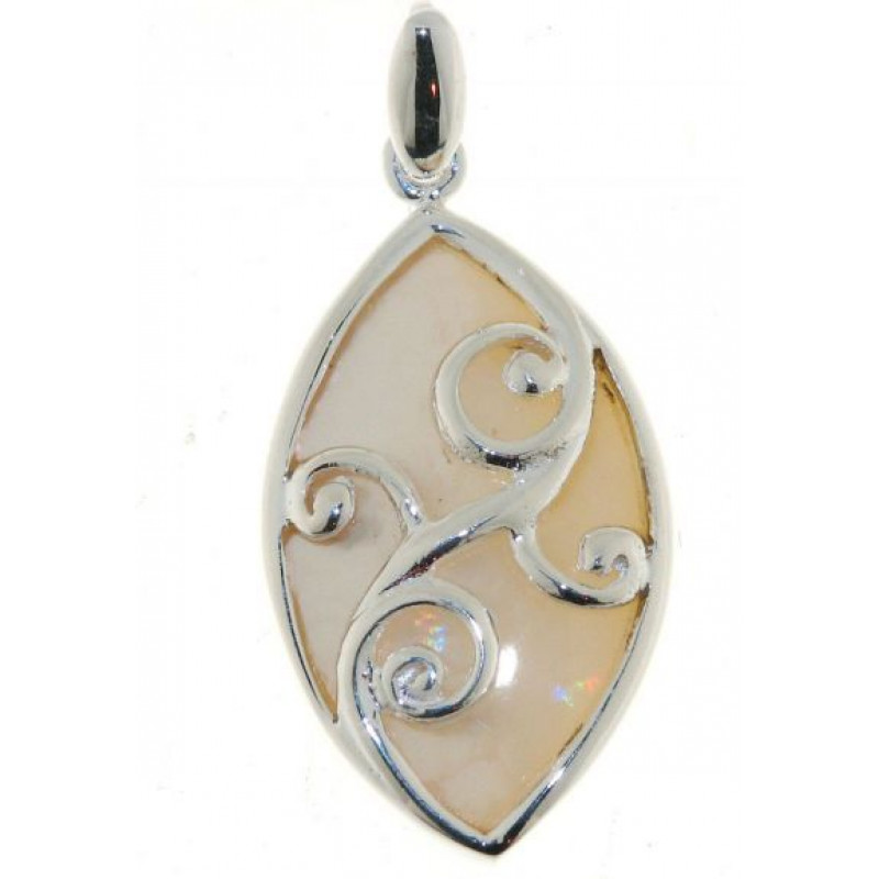 Pendentif Argent  Nacre 