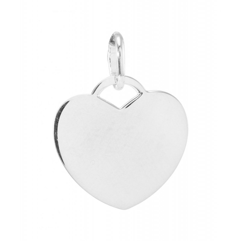 Pendentif Coeur A Graver en Argent 925