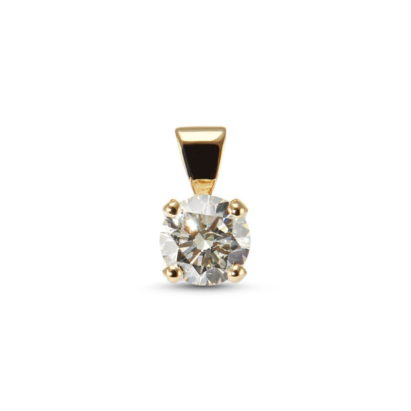 Pendentif Or Jaune 750 Diamant 0.71 carat