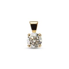 Pendentif Or Jaune 750 Diamant 0.90 carat J Si2