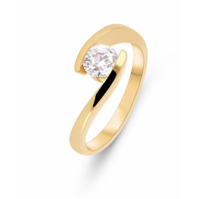 Bague Diamant Or Jaune 0.72 carat