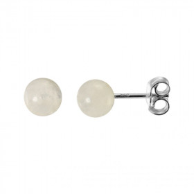 Boucles d&#39;oreilles Argent 925 Labradorite Boules 6mm. Boucles d&#39;oreilles composées de boules en Labradorite montée...