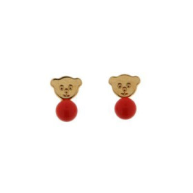 Boucles d'oreilles Or  nounours