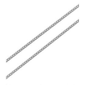 Chaine Or Blanc 750 Maille Gourmette 1.0mm - 40cm