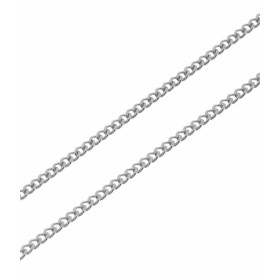 Chaine Or Blanc 750 Maille gourmette 1.2mm - 40cm