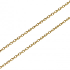 Chaine Or Jaune 750 maille forçat 1.2mm - 60cm