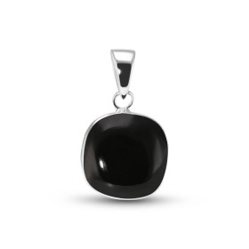 Pendentif Argent 925 Onyx Coussin 10mm Cabochon Serti Clos. Pendentif en Argent 925 et Onyx. Ce pendentif est serti d'une ...