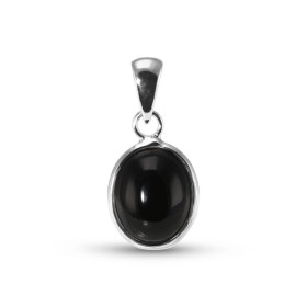 Pendentif Argent 925 Onyx Ovale 10x8mm Cabochon Serti Clos. Pendentif en Argent 925 et Onyx. Ce pendentif est serti d'une ...