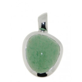 Pendentif Argent  Aventurine Moderne