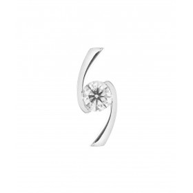  Pendentif Croisé Or Blanc 750 Diamant Diamant rond 4.8mm diamètre Poids Diamant : 0,45 carat Qualité Diamant : couleur G ...